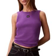 Débardeur Violet Femme Calvin Klein Jeans A Woven Label
