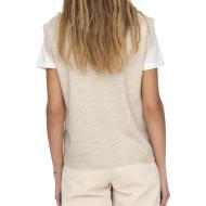 Pull Sans Manches Beige Femme Only Melody vue 2
