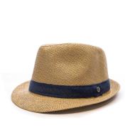 Chapeaux de Paille Beige/Marine Homme Via Lorenzo Ocean
