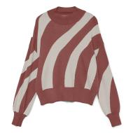 Pull Terracotta Femme Vero Moda Newlabi Stripe pas cher
