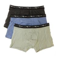 Lot de 3 Boxers Vert Clair/Gris/Bleu Homme Dim D6596 pas cher