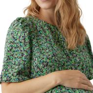 Robe de Grossesse Verte Femme Vero Moda Marternity Janina vue 3