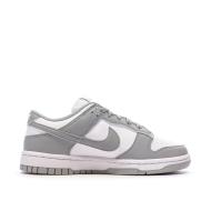 Dunk Low Baskets Blanches/Grises Femme Nike vue 2