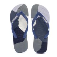 Tongs Bleu/Marine/Grise Homme Havaianas Logomania vue 3