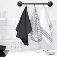 Lot De 3 Torchons Imprimé Noir Today Essential vue 2