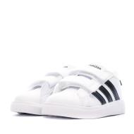 Baskets Blanc/Noir Bébé/Garçon Adidas Grand Court 2.0 vue 6