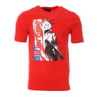 T-shirt Rouge Homme Supreme Grip Maril