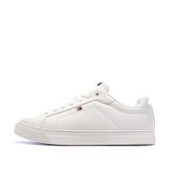 Baskets Blanches Homme Tommy Hilfiger Icon Court Lth Flag pas cher