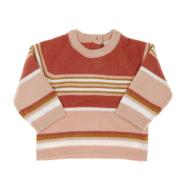 Pull Rose à rayures Fille EOM Koray pas cher