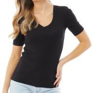 T-shirt Noir Femme Brave Soul Amy pas cher