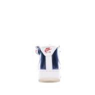 Baskets Blanches/Bleu Mixte Nike Air Force 1 Mid vue 3