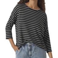 Pull Noir/Blanc Femme Vero Moda Brianna pas cher