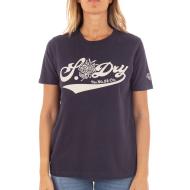 T-shirt Marine Femme Superdry Pride pas cher