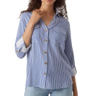 Chemise Bleu/Blanc Femme Vero Moda Bumpy