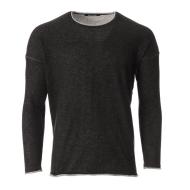 Pull Noir Homme Paname Brothers 2553 pas cher