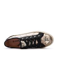 Baskets Noir/Rose Femme Chattawak Paco vue 4