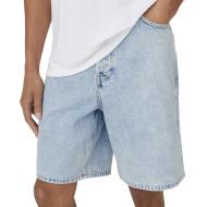 Short Bleu Homme Only & Sons Fade pas cher