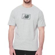 T-shirt Gris Homme New Balance Nbesslogotee pas cher