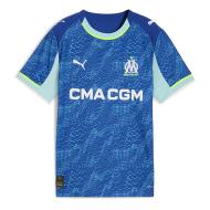 OM Maillot de Football Turquoise/Bleu/Jaune Garçon Puma 25/26 pas cher
