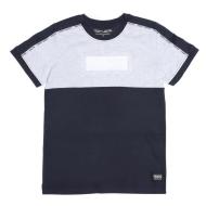 T-Shirt gris/marine garçon Teddy Smith T-Supra Jr