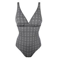 Maillot de bain Noir/Blanc Femme Grain de Sable Eva pas cher