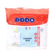 X2 Oreillers Blanc Dodo Confort Aéré 60x60 pas cher