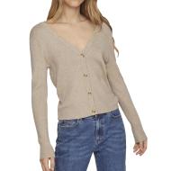 Gilet Beige Femme Vila Vicomfy
