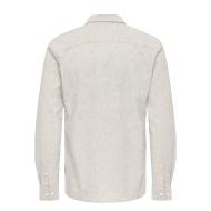 Chemise Grise Homme Only & Sons  Solid Linen vue 2