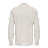 Chemise Grise Homme Only & Sons Solid Linen vue 2