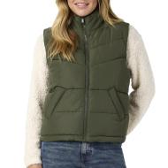 Doudoune Sans Manches Verte Femme Noisy May Dalcon pas cher