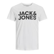 T-shirt Blanc/Noir Homme Jack & Jones Corp