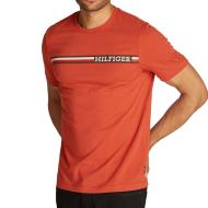 T-shirt Rouge Homme Tommy Hilfiger Chest