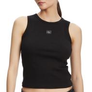 Débardeur Noir Femme Calvin Klein Jeans A Woven Label