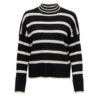 Pull Noir/Beige Femme Only Libi vue 2