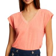 T-shirt Orange Femme Morgan Dag