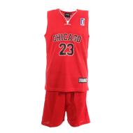 Chicago Ensemble de basket Rouge/Noir Enfant Sport Zone pas cher