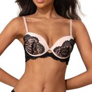 Soutien-Gorge Rose/Noir Femme Les Petites Bombes Echo