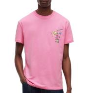 T-Shirt Rose Homme Tommy Hilfiger City Sign