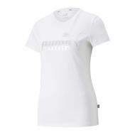 T-shirt Blanc Femme Puma Ess+ Metallic pas cher