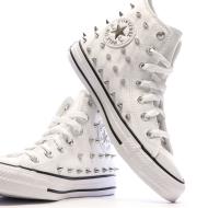 Baskets Blanches Femme Converse Chuck Taylor All Star Studded vue 7