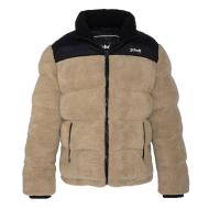 Doudoune Beige Homme Schott Utah Sherpa