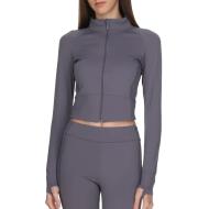 Veste de yoga Grise Femme Soul Studio Basic