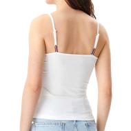 Top blanco para mujer Tommy Jeans Essential Strap ver 2