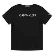 T-shirt Noir Garçon Calvin Klein Jeans Institutional
