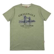 T-Shirt Kaki Homme Lee Cooper LCN820 vue 2