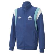 OM Veste de survêtement Bleu Garçon Puma 2022/2023 pas cher