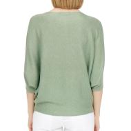 Pull Vert Clair manches 3/4 Femme JDY New Behave vue 2