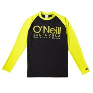 Lycra Manches Longues Noir/Jaune fluo Garçon O'Neill Cali pas cher