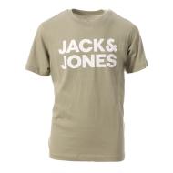 T-shirt Kaki Garçon Jack & Jones Corp pas cher