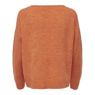Pull Orange Femme JDY Elanora vue 2